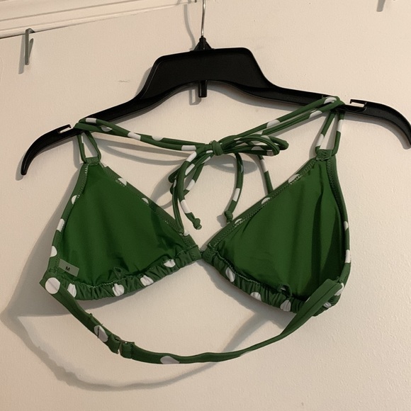 Cupshe- Green &White Polka Dot Thong Bikini - Picture 5 of 9